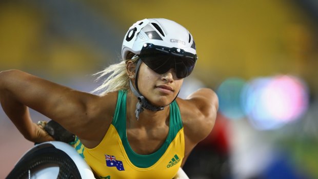 Chasing gold: World champion Madison de Rozario has high hopes for the Paralympics at Rio de Janeiro.