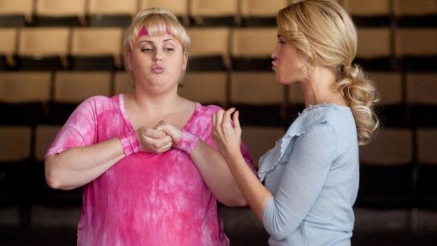 Rebel Wilson and Brittany Snow star in Pitch Perfect.