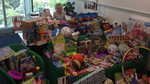 Senator Sarah Hanson-Young's daughter among the toys donated for children being held in offshore detention on Nauru.