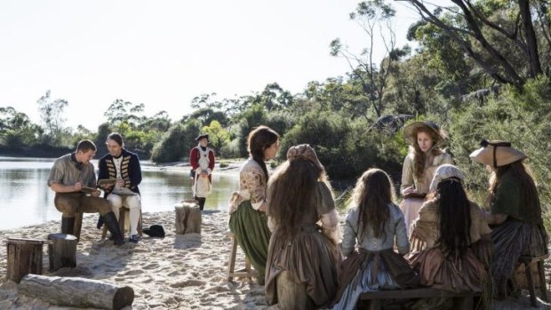 Scene from the series <i>Banished</i> airing on BBC First.