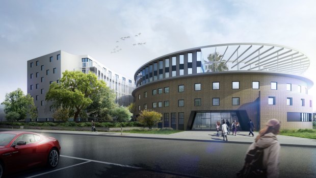 Artist's impression of GSA's plans for Whitley College on Royal Parade in Parkville.