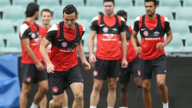In the frame: Mark Bridge is in line for a shock return to the Wanderers' line-up for Sunday's A-League grand final against Brisbane Roar.