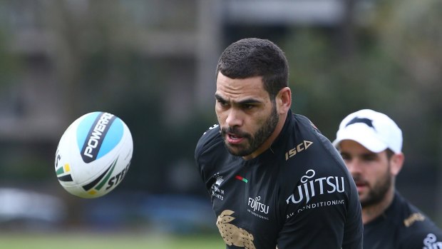 Low GI: Greg Inglis at less than full strength is just one of the Bunnies' big concerns heading into the do-or-die clash with Cronulla.