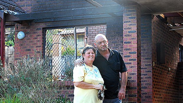 Mick and Jenny Brunt outside their Clifton Hills home.