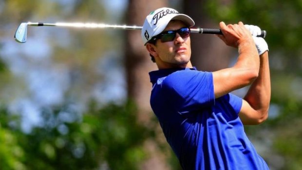 Defending champion Adam Scott dropped out of contention.