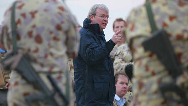 There was "incontovertible evidence" that Saddam Hussein had wapons of mass destruction: Kevin Rudd.