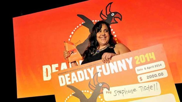 Deadly funny: Queenslander Stephanie Tisdell won $2000.