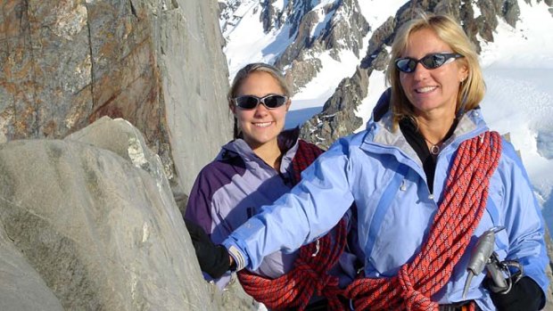 Team spirit: Nikki and Cheryl Bart on Mount Everest.
