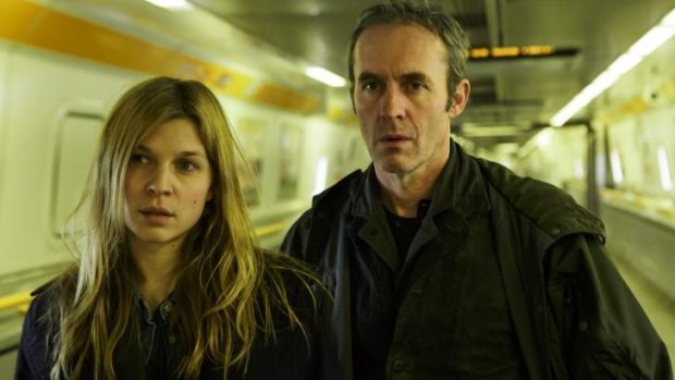 Odd couple:  Stephen Dillane plays a British detective and Clemence Poesy a French one in<i> The Tunnel.</i>