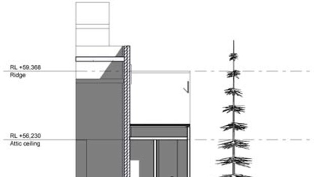 Justice Cowdroy is planning a 2.7-metre wide, four-storey house.