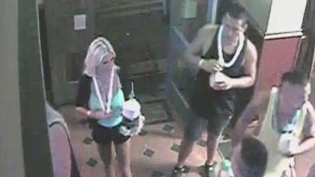 Police are looking for the men and woman at The Left Bank on New Year's Eve.