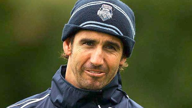 Racked by guilt . . . Andrew Johns.