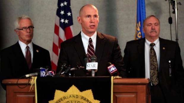 The attack "strikes at the core fundamental freedoms ... of how our country was founded": FBI Special Agent in charge Michael Kaste (centre) addresses the media.