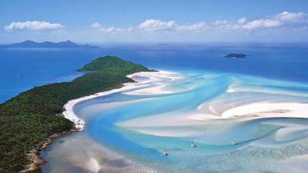 Top marks ... CNN has named Whitehaven Beach in the Whitsundays the world's best eco-friendly beach.