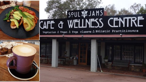 A staple breakfast of avocado on toast and a coffee at SoulJahs Cafe and Wellness Centre.