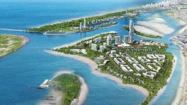 Artist's impression of proposed Gold Coast cruise terminal
