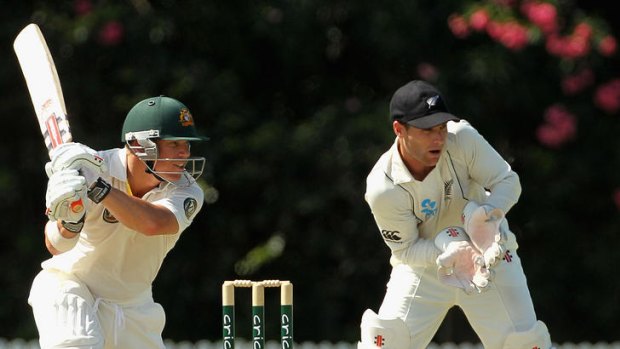 David Warner breaks through for his first baggy green, pairing with Phil Hughes as Australia's opening combination.