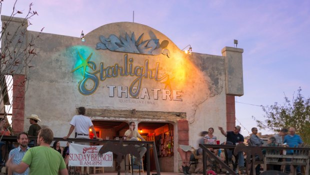 Starlight Theatre restaurant and saloon in the town of Terlingua, which is a magnet for drifters and dreamers.