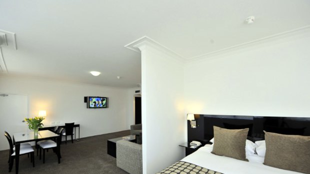 Minimalist ... a Sebel Surry Hills suite.