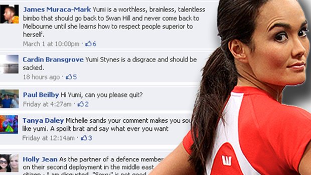 Yumi Stynes and some of the milder comments posted on The Circle's Facebook page.