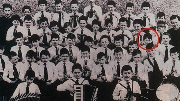 McGeough in the St Joseph's School band.