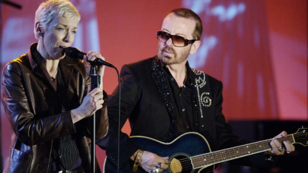 Annie Lennox and Dave Stewart of Eurythmics. According to a Spotify poll their 1983 song Sweet Dreams included the most misheard lyric.