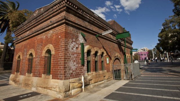 Prime locations: Many of the historical toilet blocks are located in great areas for business, such as Taylor Square (pictured above) and Hickson Road.