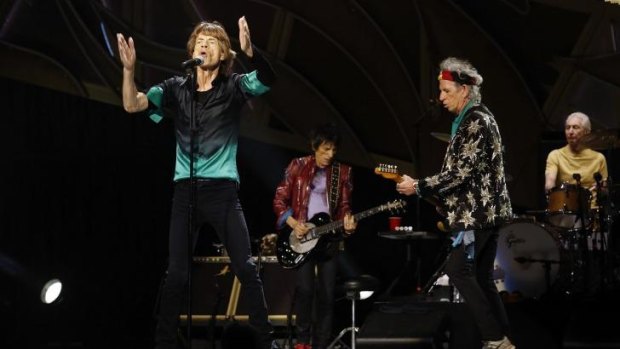 The Rolling Stones in concert, at the Rod Laver Arena, on November 5.