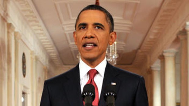US President Barack Obama speaks in a rare prime-time address to the nation.