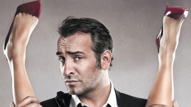 <i>The Artist</i> star Jean Dujardin in the offending poster.