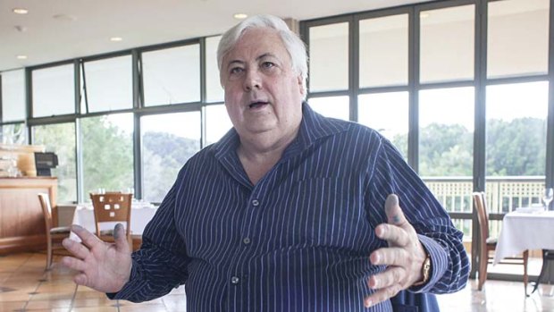 Equated Prime Minister Julia Gillard's mining forum with a meeting in Stalin's Russia ... Clive Palmer.