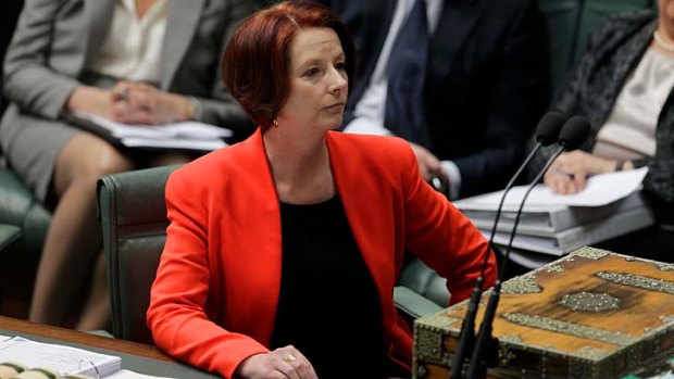 "Pathetic" ... Prime Minister Julia Gillard's verdict on the opposition.