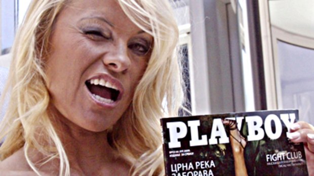 Supportive ... Pamela Anderson says posing for Playboy made her more feminine.