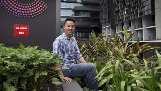 Opportunity: Lewis Chen is grateful for the help of UTS:INSEARCH.