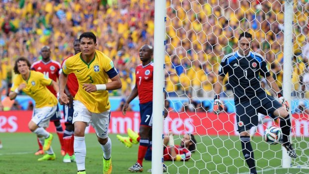 Thiago Silva gave Brazil an early lead.