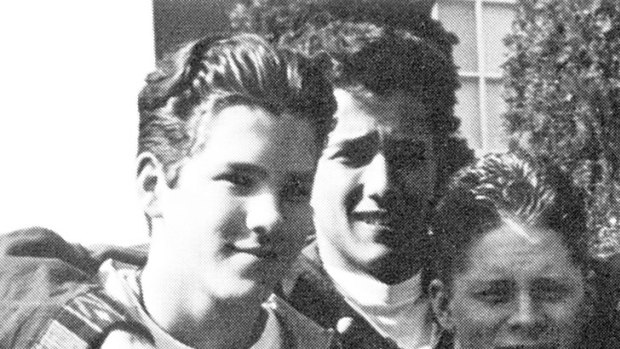 Vancouver boy ... Ryan Reynolds, left, in the 1993 Kitsilano Secondary School yearbook.