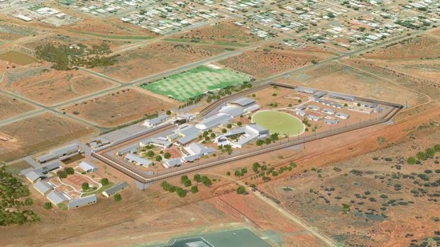 An artist impression of the Eastern Goldfields Regional Prison, currently under construction