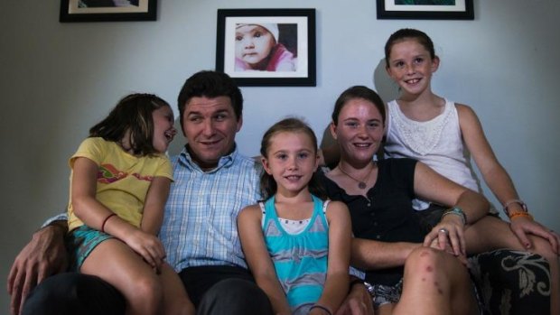 Sean Murray with daughters (from left) Kieran "Coco", 5, Quinn, 7, Meghan, 16, and Maeve, 11.