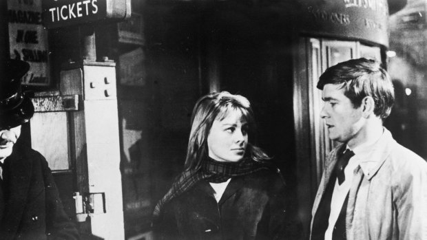 Julie Christie and Tom Courtenay in Billy Liar, directed by John Schlesinger.