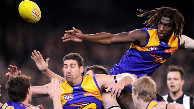 Nic Naitanui is taking over the ruck reigns for the Eagles.