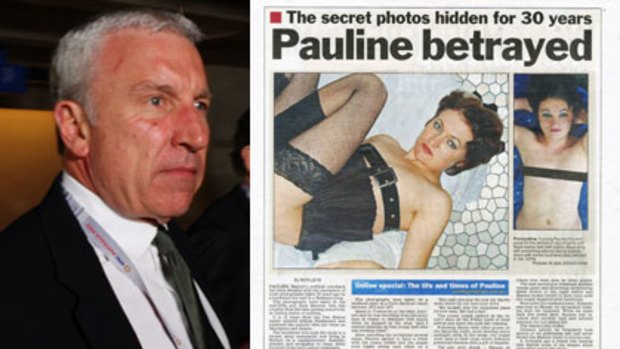 News Limited CEO John Hartigan, left, admits his newspapers were wrong to publish photos that falsely claimed to be of Pauline Hanson.