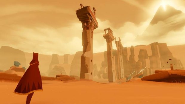 Journey's vivid landscapes are designed to be explored, not played with.