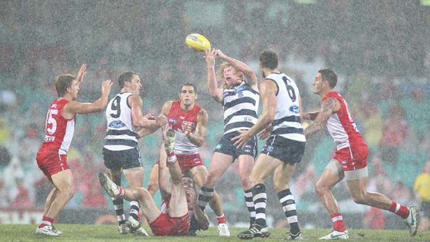 The Cats lapped up the water at the SCG  on April 16 as they beat the Swans by 27 points.