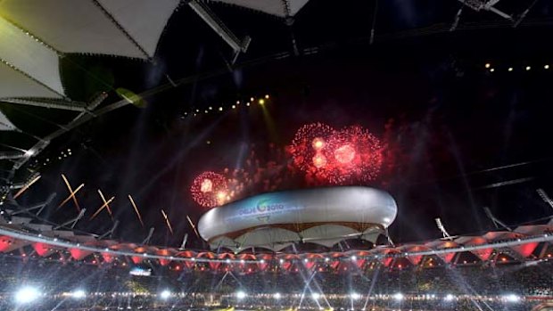 More trouble  ... the Jawaharlal Nehru Stadium, which hosted the closing ceremony, has been looted.