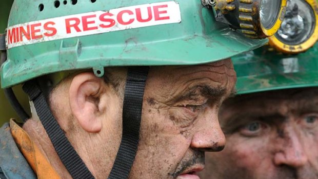 Two mine rescue workers involved in the operation to rescue four Welsh miners trapped 300ft underground.