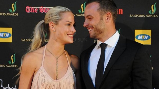 Oscar Pistorius and Reeva Steenkamp at an awards ceremony in November 2012.