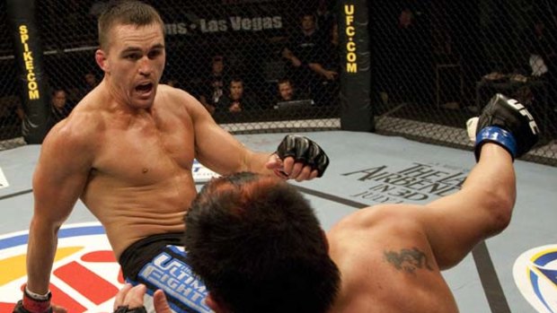 Kyle Noke in action in the gritty world of UFC.