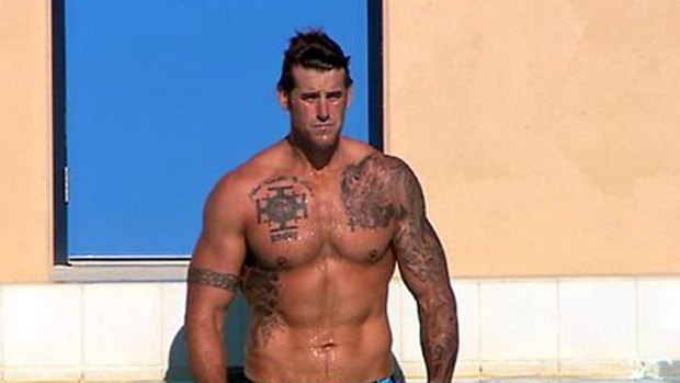 Taking a dip .... Pictures of a shirtless Ben Roberts-Smith prompted the comments.