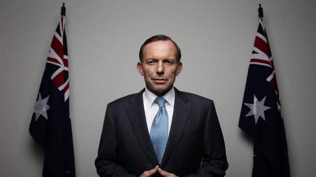 Tied to habit: Prime MinisterTony Abbott.