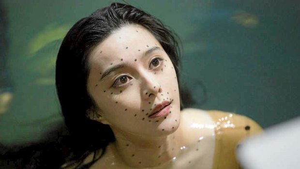 Chinese actress Fan Bingbing on the set of the Melbourne-shot movie <i>The Moon and the Sun</i>.